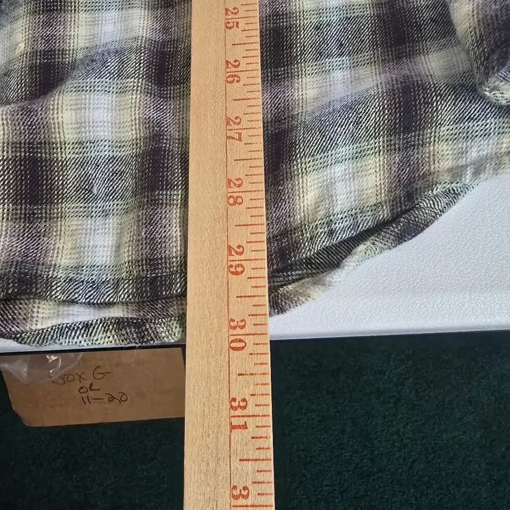 Flyshacker Plaid Flannel Shirt Men’s Large Grunge Outdoorsy Cozy Layering XL